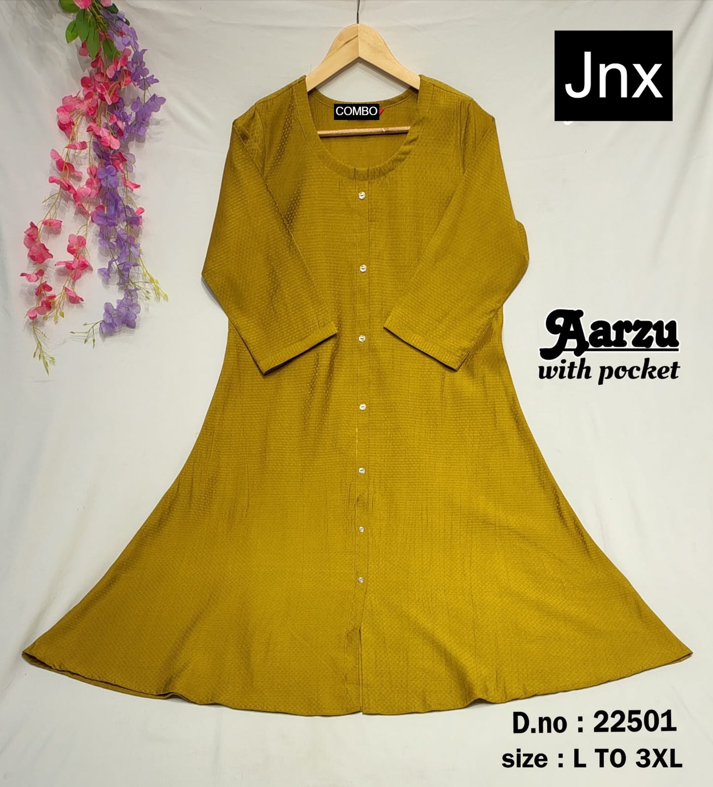 Aarzu Jnx Kurti With Pocket Exporter India