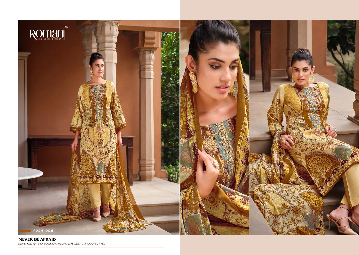 Aarzu Vol 11 Romani Cotton Karachi Salwar Suits Supplier Gujarat