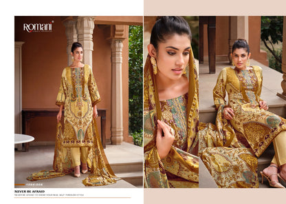 Aarzu Vol 11 Romani Cotton Karachi Salwar Suits Supplier Gujarat