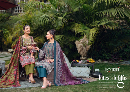 Aarzu Vol 12 Romani Cotton Karachi Salwar Suits Wholesaler Ahmedabad