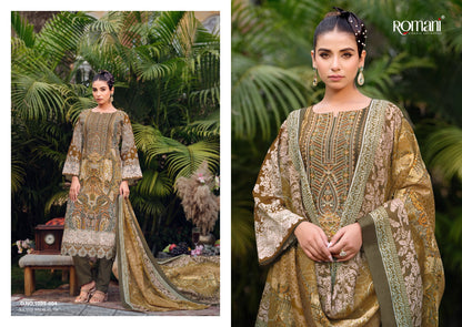 Aarzu Vol 12 Romani Cotton Karachi Salwar Suits Wholesaler Ahmedabad