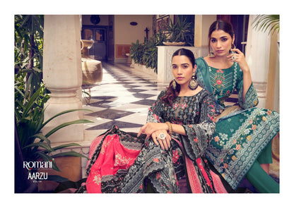 Aarzu Vol 14 Romani Cotton Karachi Salwar Suits Exporter India