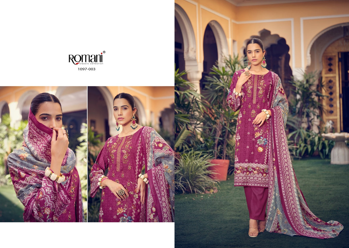 Aarzu Vol 14 Romani Cotton Karachi Salwar Suits Exporter India