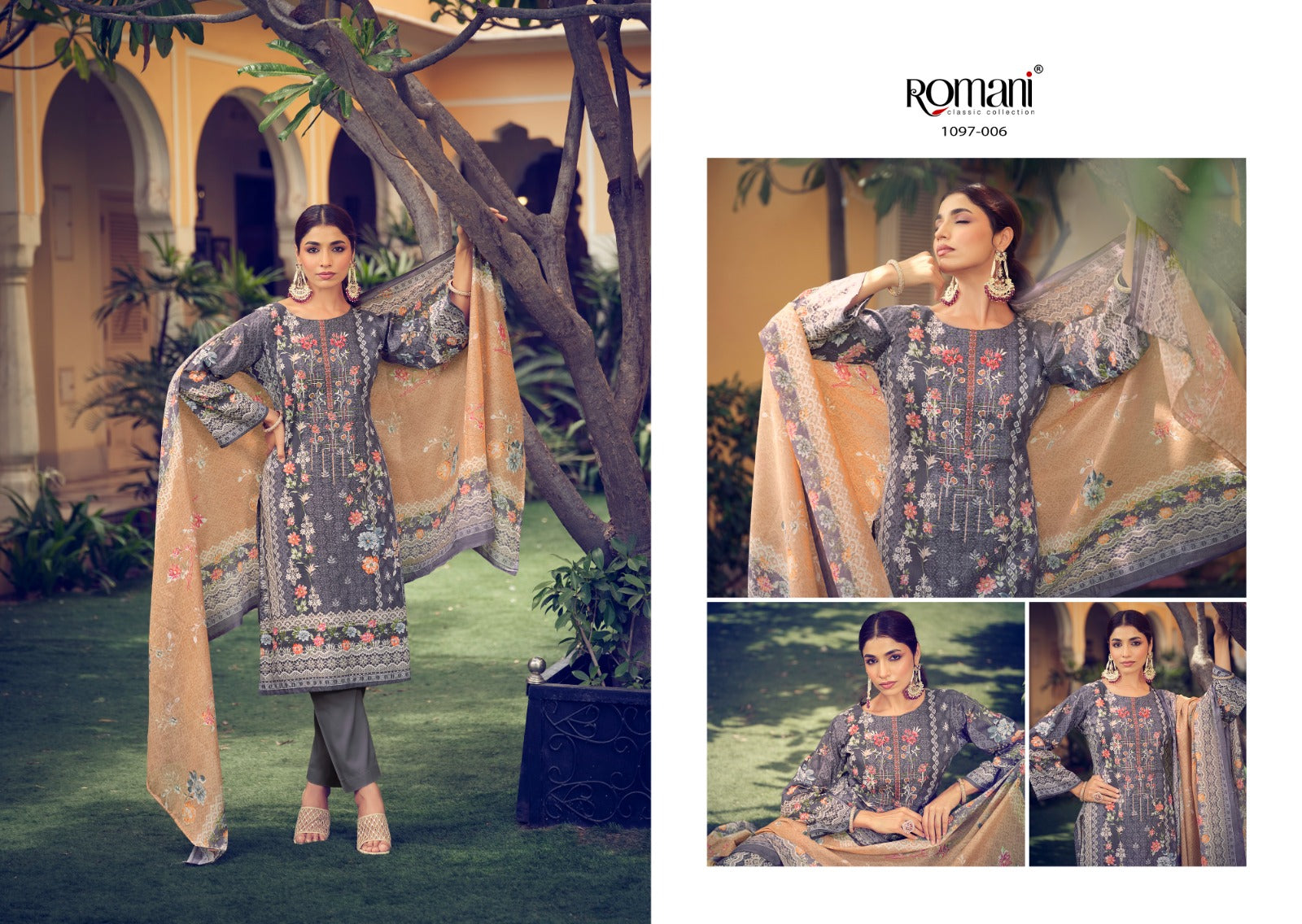 Aarzu Vol 14 Romani Cotton Karachi Salwar Suits Exporter India