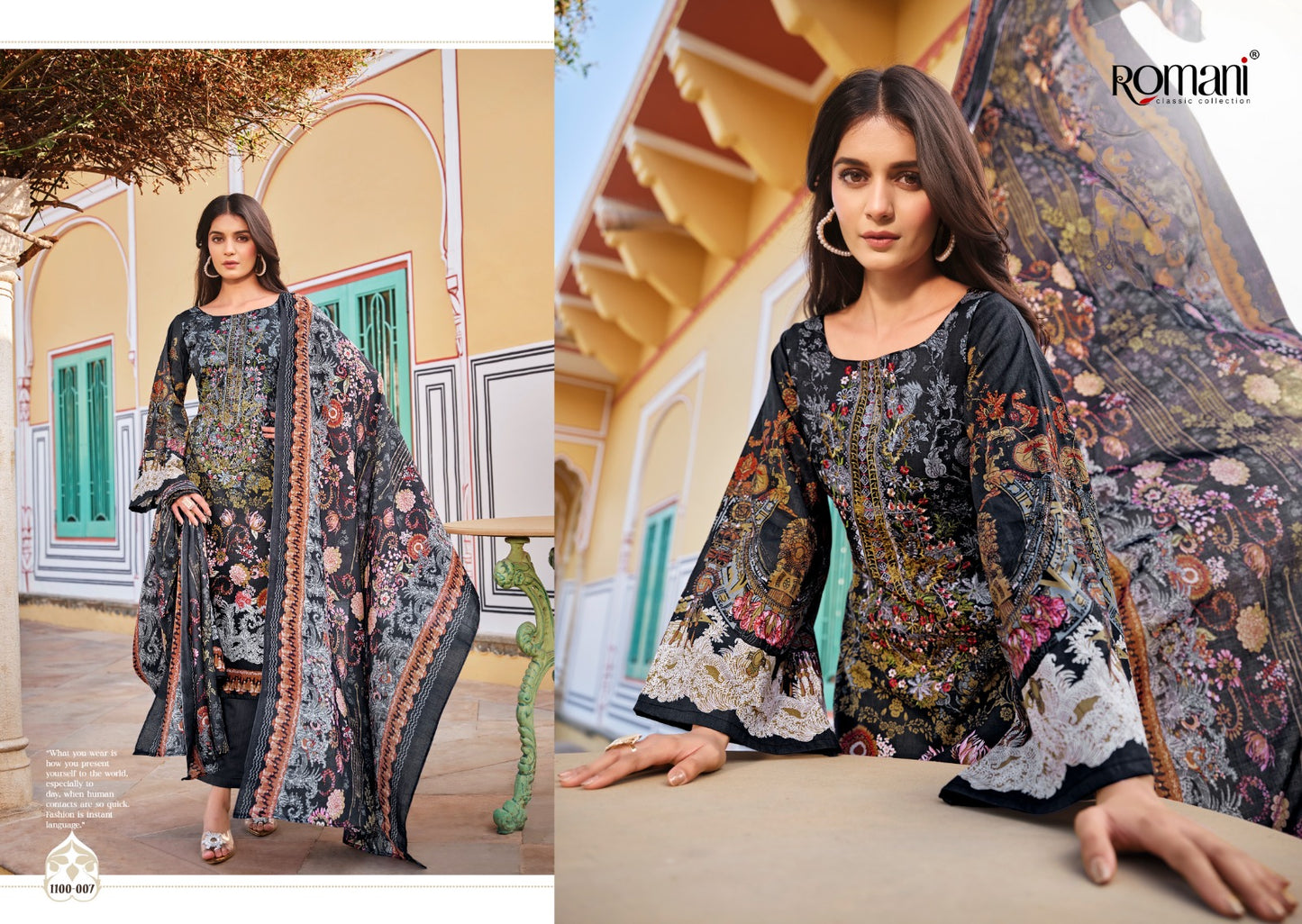 Aarzu Vol 16 Romani Premium Cotton Karachi Salwar Suits Manufacturer Ahmedabad