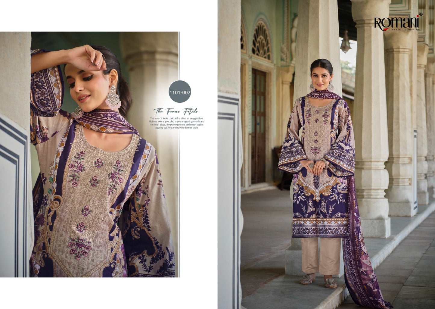 Aarzu Vol 17 Romani Cotton Karachi Salwar Suits Supplier Ahmedabad