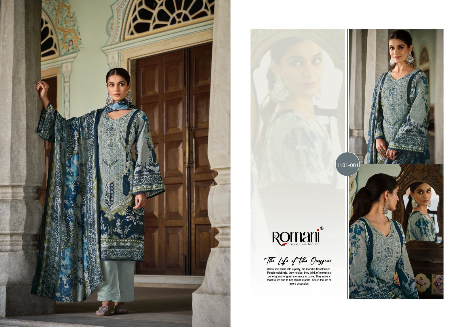 Aarzu Vol 17 Romani Cotton Karachi Salwar Suits Supplier Ahmedabad
