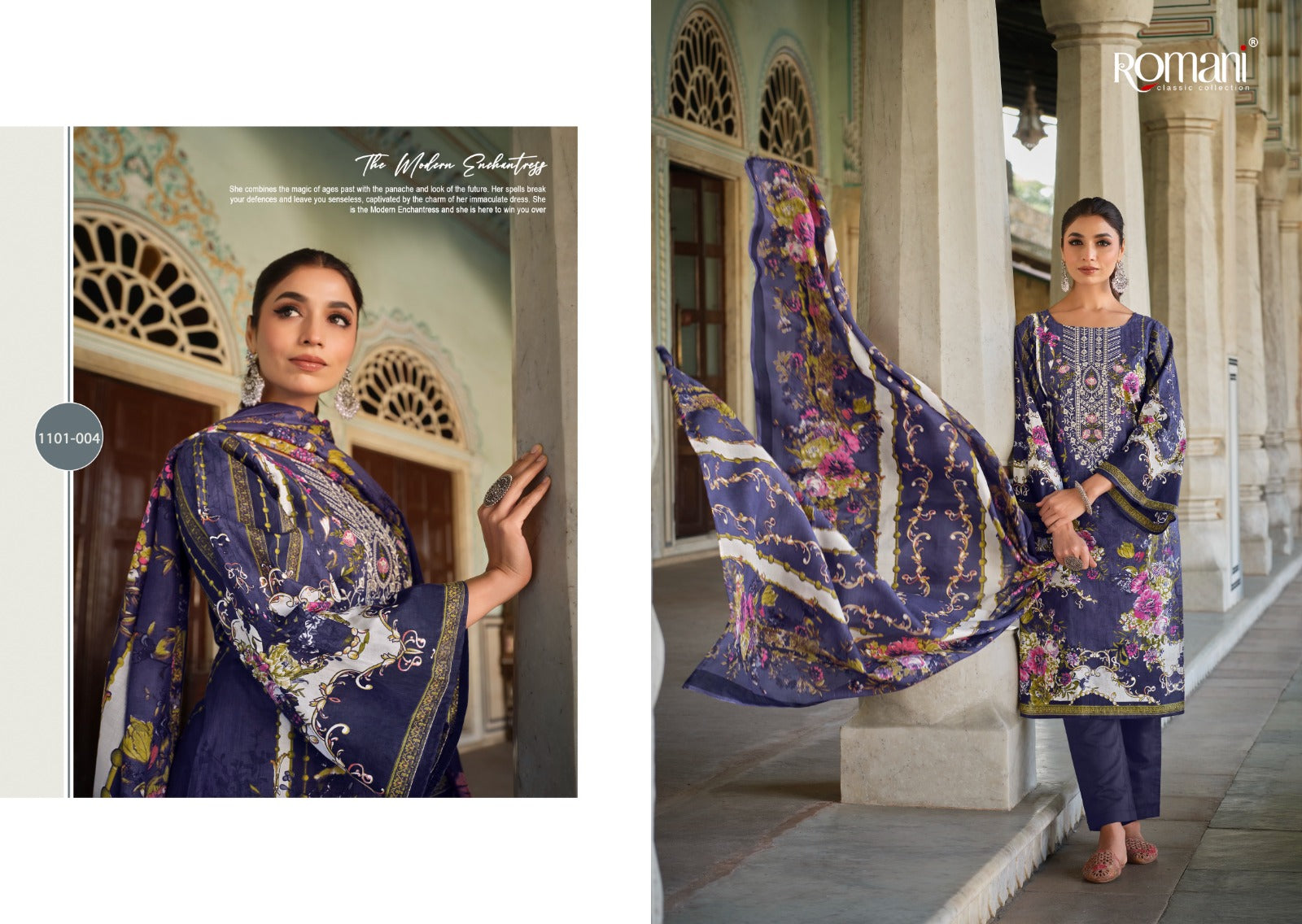 Aarzu Vol 17 Romani Cotton Karachi Salwar Suits Supplier Ahmedabad
