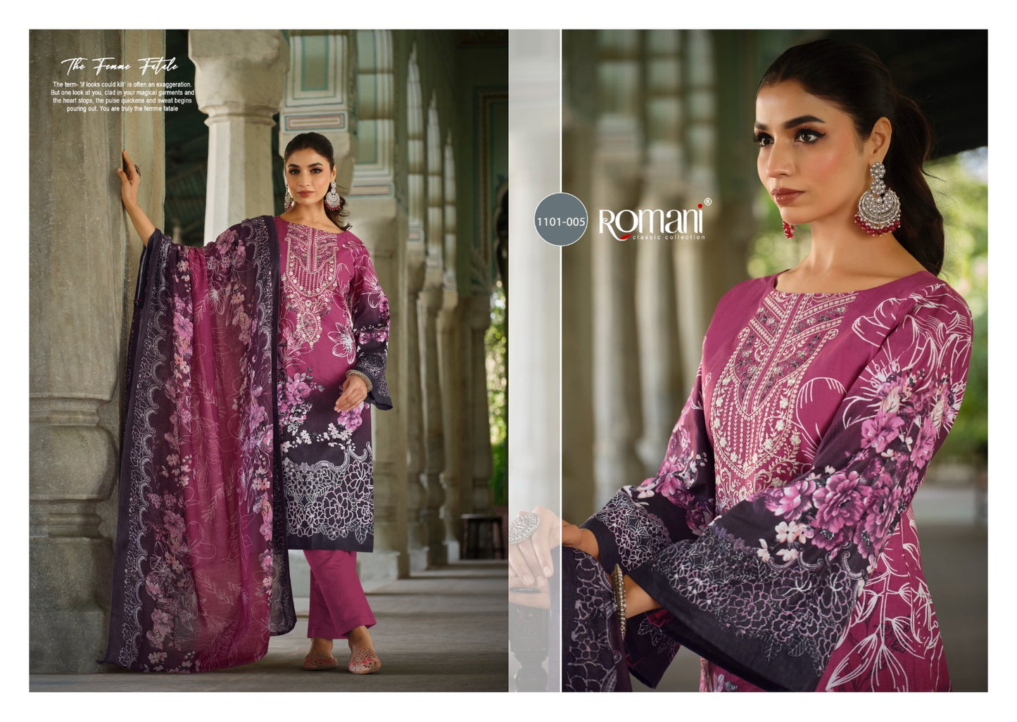 Aarzu Vol 17 Romani Cotton Karachi Salwar Suits Supplier Ahmedabad