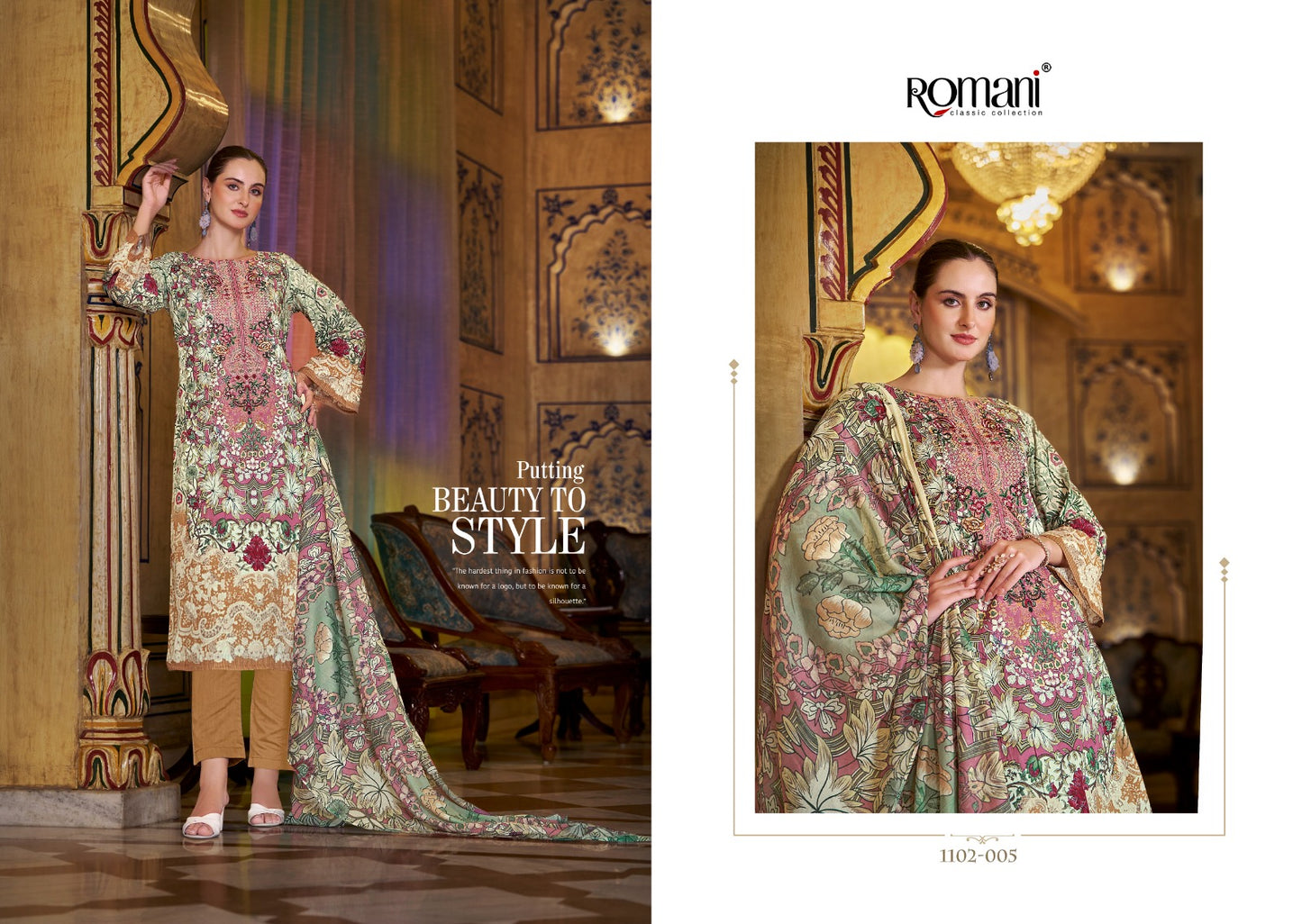 Aarzu Vol 18 Romani Cotton Karachi Readymade Suits Manufacturer