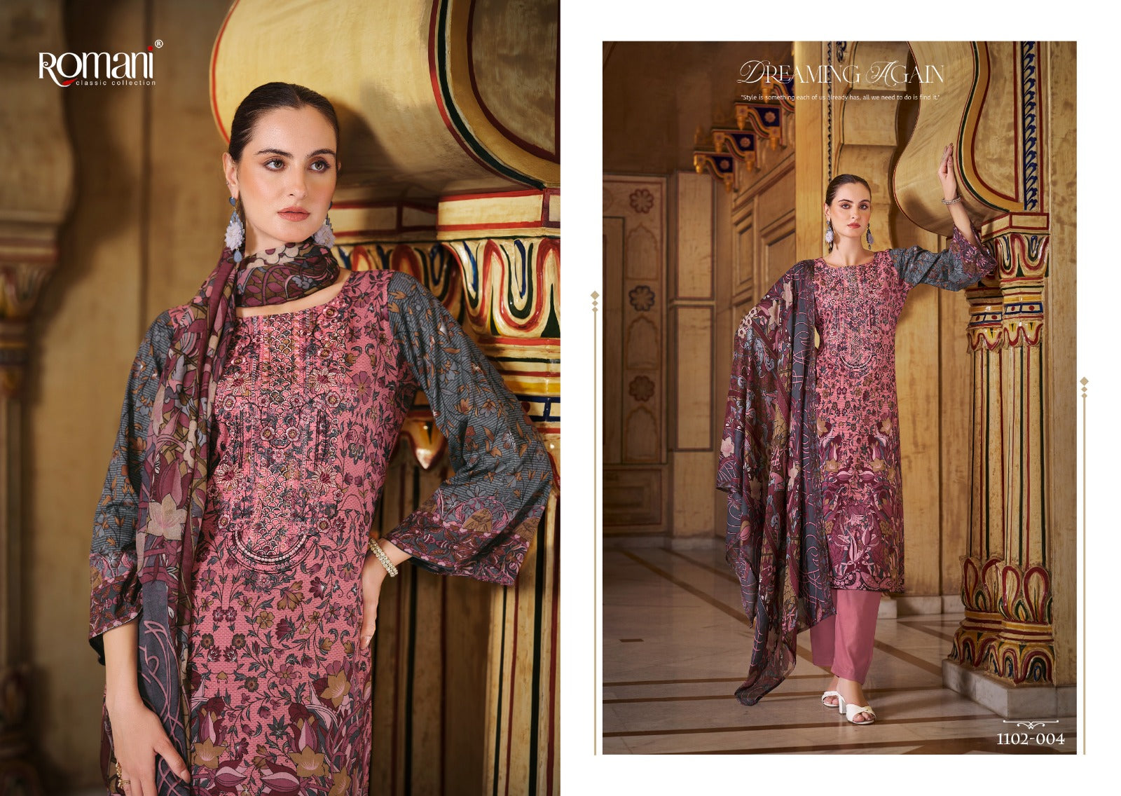 Aarzu Vol 18 Romani Cotton Karachi Readymade Suits Manufacturer