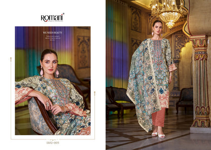 Aarzu Vol 18 Romani Cotton Karachi Readymade Suits Manufacturer