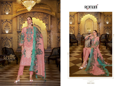 Aarzu Vol 18 Romani Cotton Karachi Readymade Suits Manufacturer
