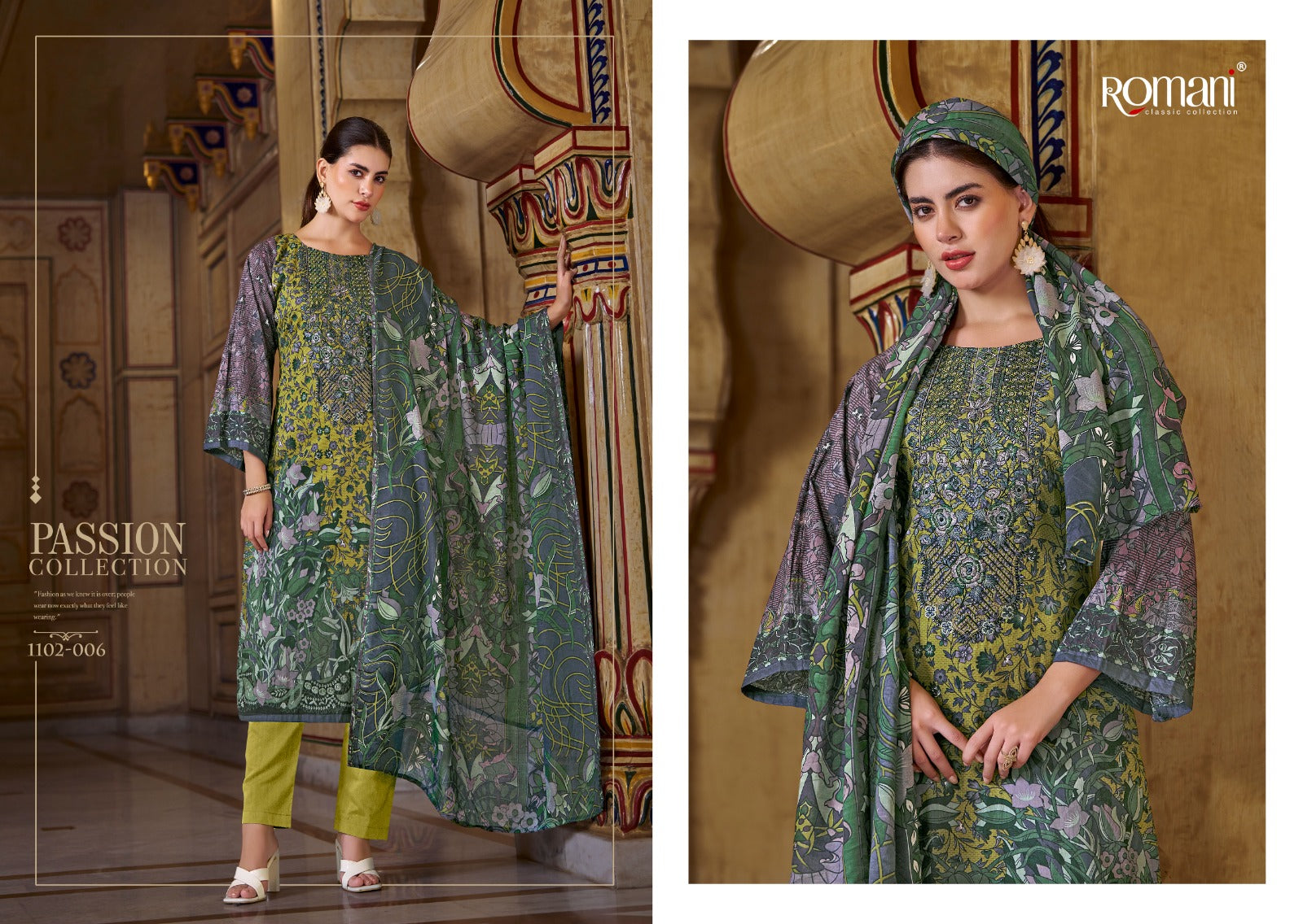 Aarzu Vol 18 Romani Cotton Karachi Readymade Suits Manufacturer