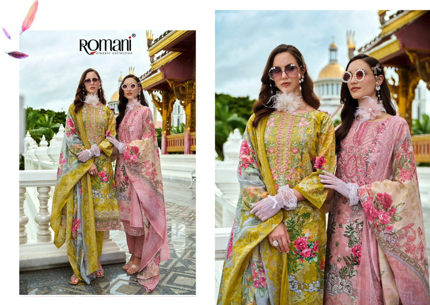 Aarzu Vol 19 Romani Cotton Karachi Salwar Suits Supplier