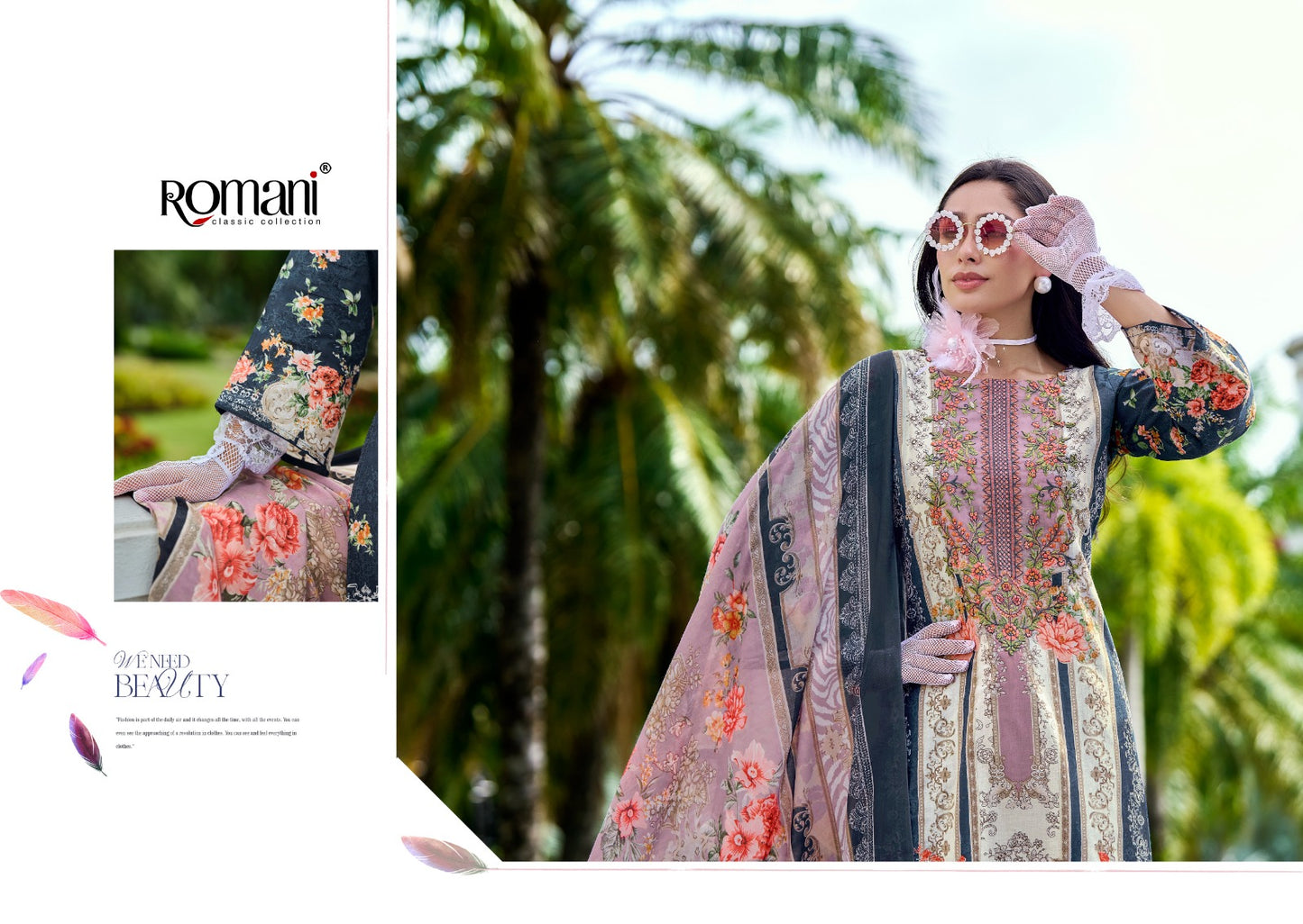 Aarzu Vol 19 Romani Cotton Karachi Salwar Suits Supplier