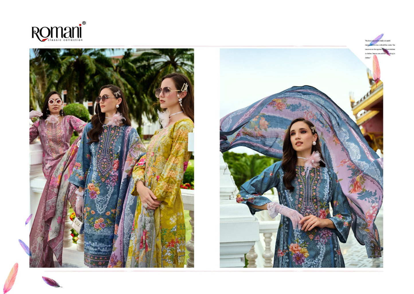 Aarzu Vol 19 Romani Cotton Karachi Salwar Suits Supplier