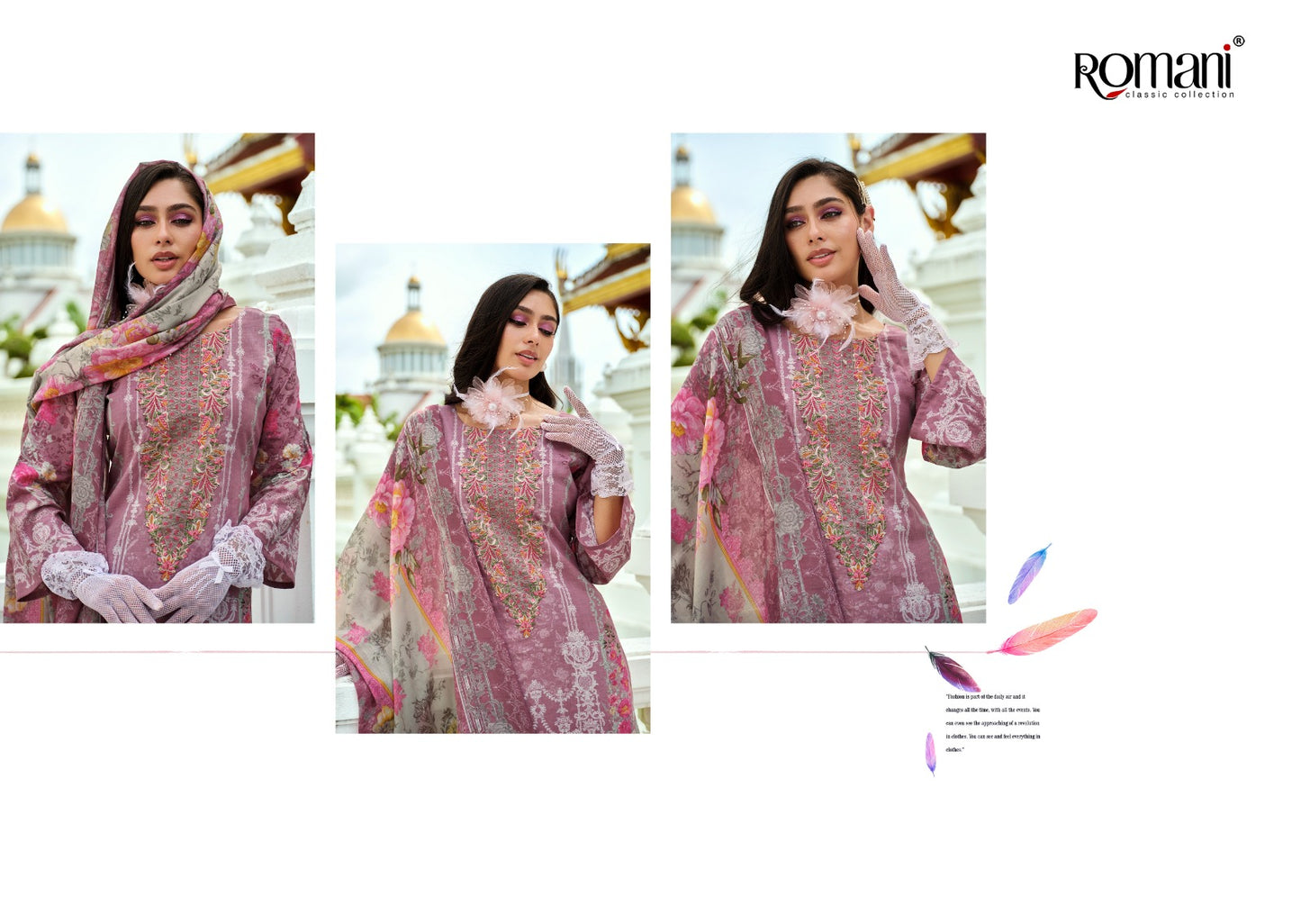 Aarzu Vol 19 Romani Cotton Karachi Salwar Suits Supplier
