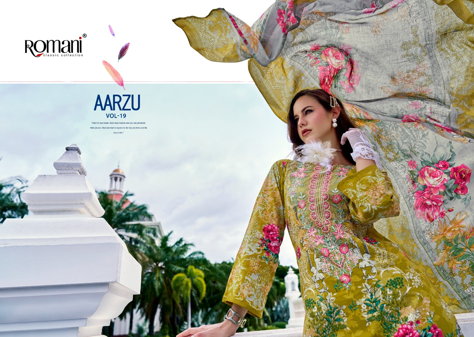 Aarzu Vol 19 Romani Cotton Karachi Salwar Suits Supplier