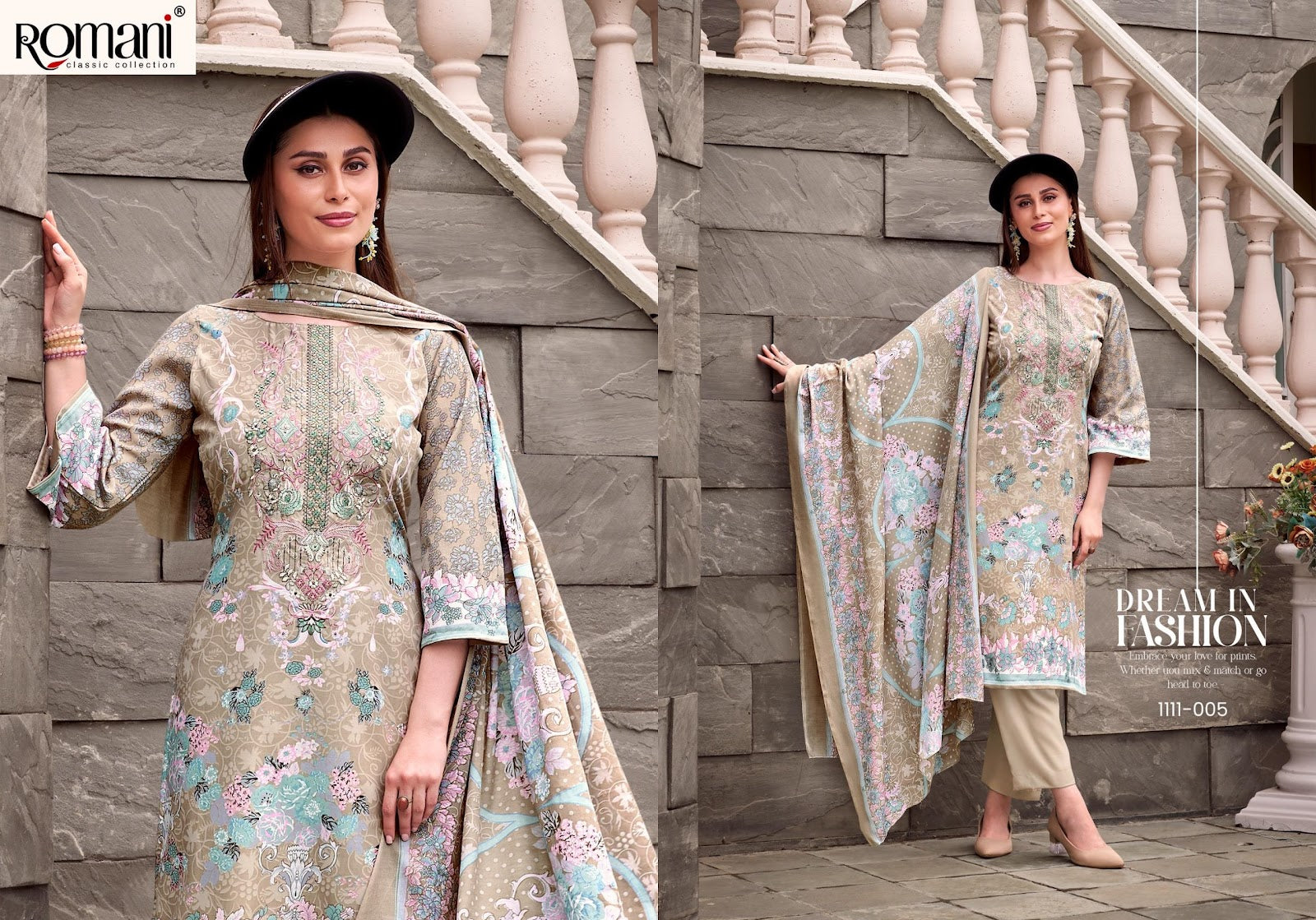 Aarzu Vol 20 Romani Cotton Karachi Salwar Suits Wholesaler