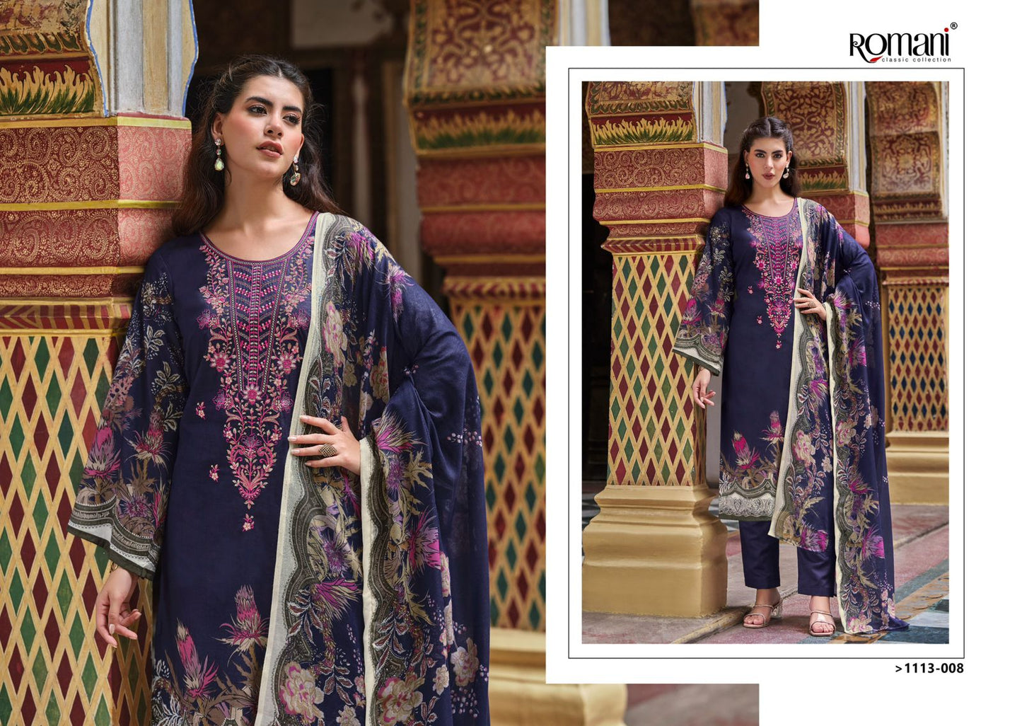 Aarzu Vol 22 Romani Cotton Karachi Salwar Suits Supplier Gujarat