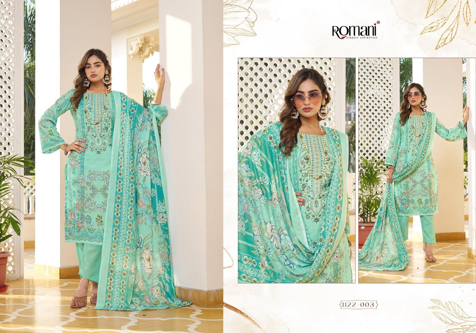 Aarzu Vol 24 Romani Soft Cotton Karachi Salwar Suits Supplier Ahmedabad