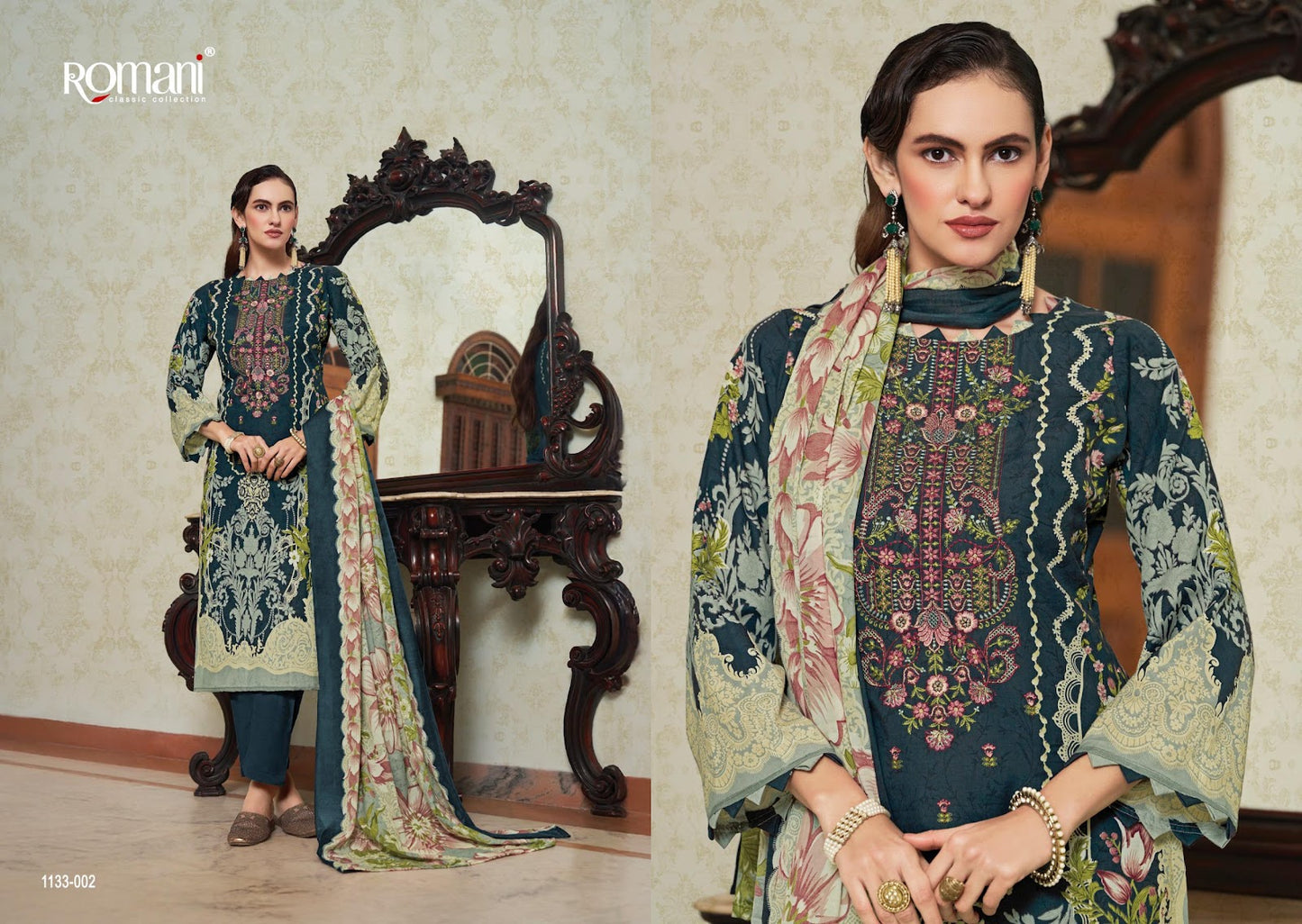 Aarzu Vol 28 Romani Mix Cotton Karachi Salwar Suits Manufacturer