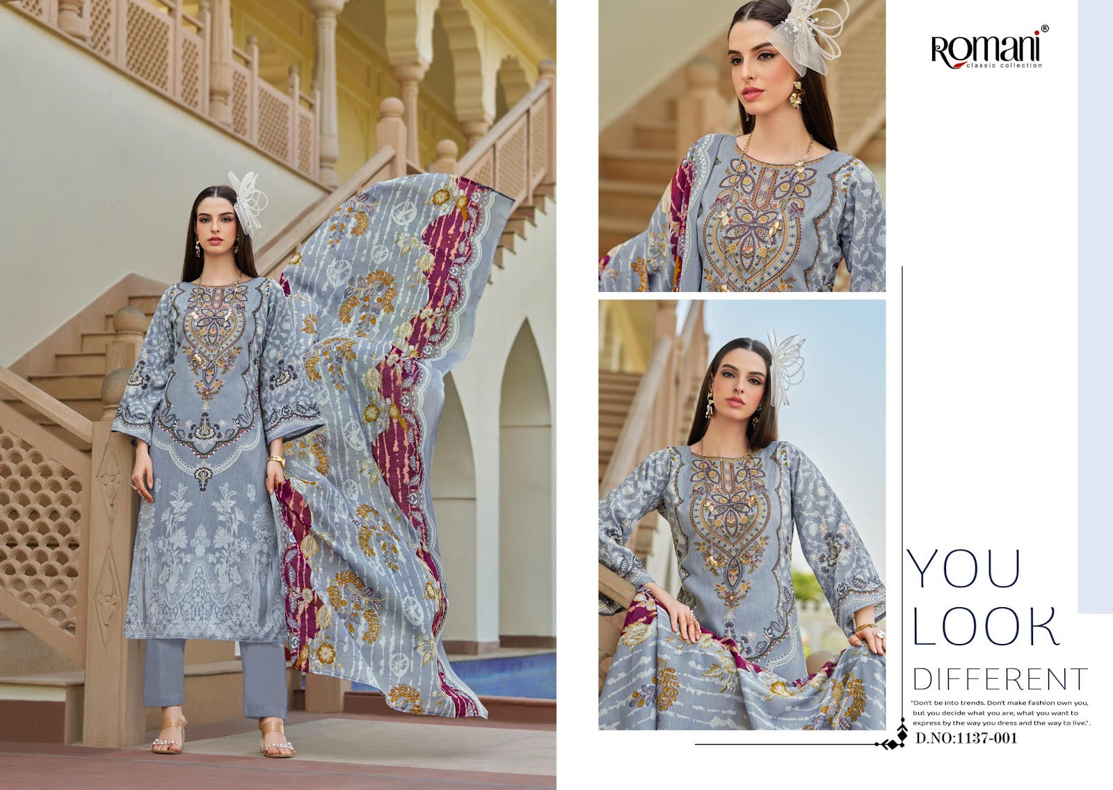 Aarzu Vol 29 Romani Mix Cotton Karachi Salwar Suits Exporter Ahmedabad