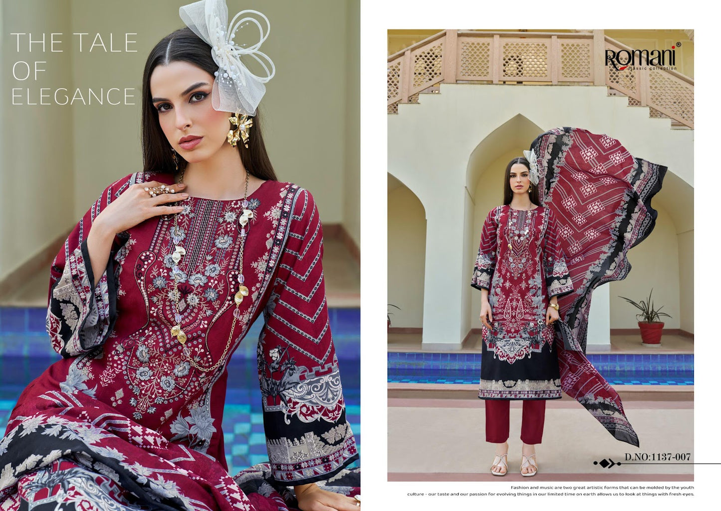 Aarzu Vol 29 Romani Mix Cotton Karachi Salwar Suits Exporter Ahmedabad