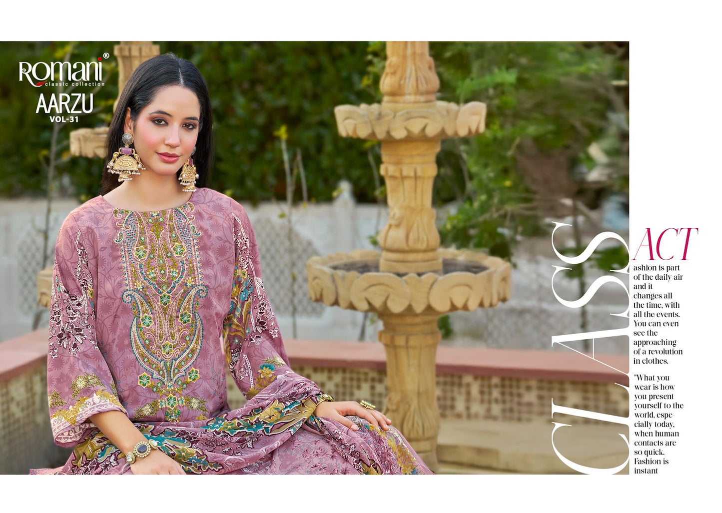 Aarzu Vol 31 Romani Cotton Karachi Salwar Suits Manufacturer Gujarat