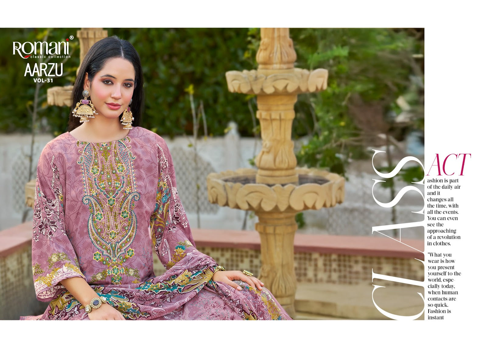 Aarzu Vol 31 Romani Cotton Karachi Salwar Suits Manufacturer Gujarat