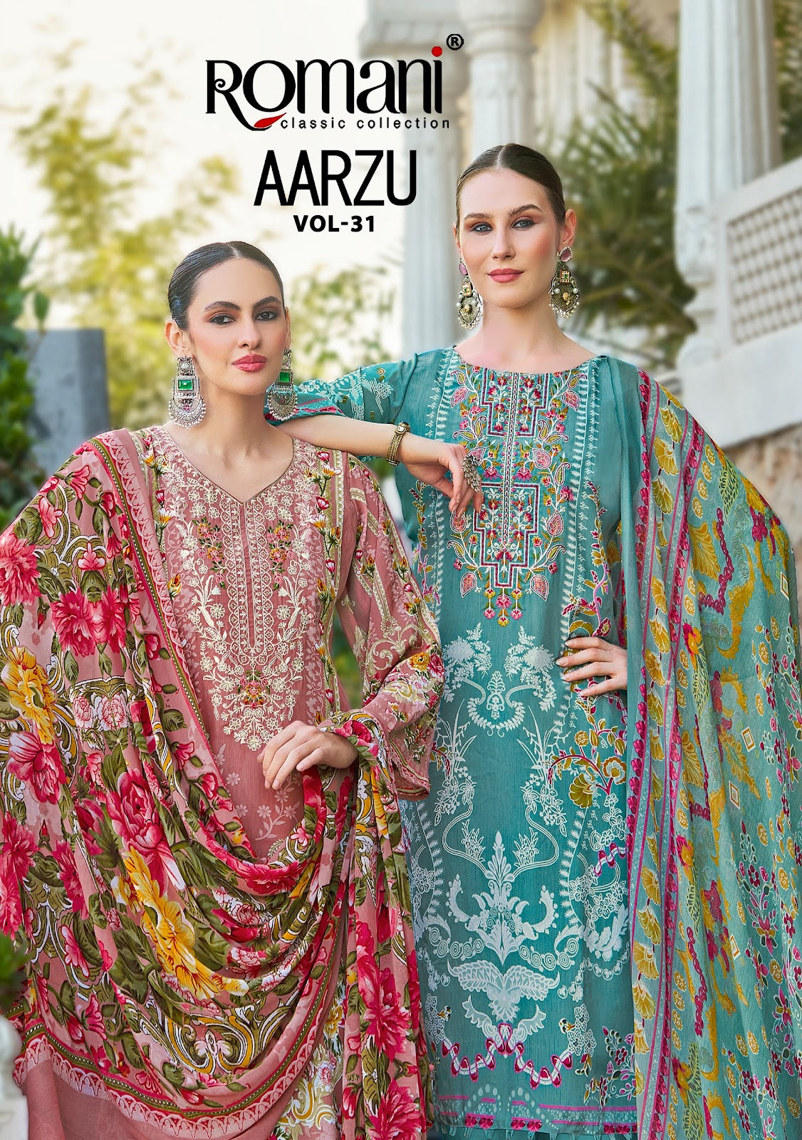 Aarzu Vol 31 Romani Cotton Karachi Salwar Suits Manufacturer Gujarat