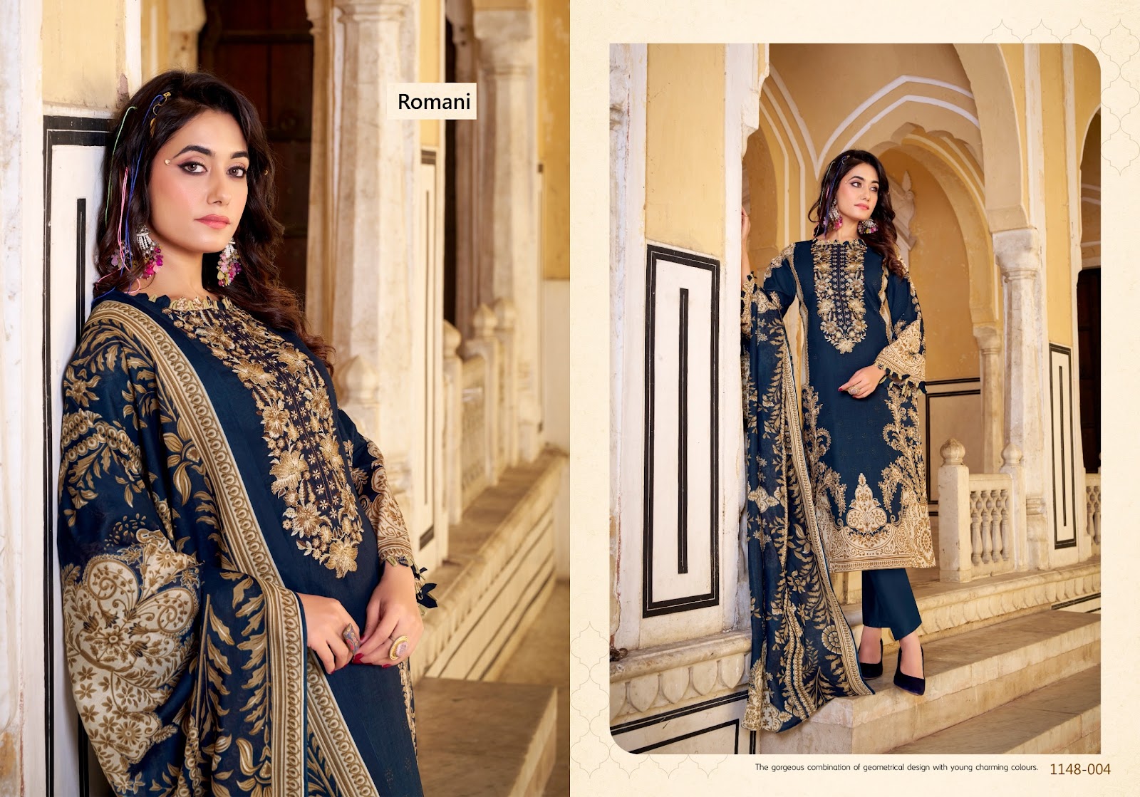 Aarzu Vol 32 Romani Cotton Karachi Salwar Suits Exporter India