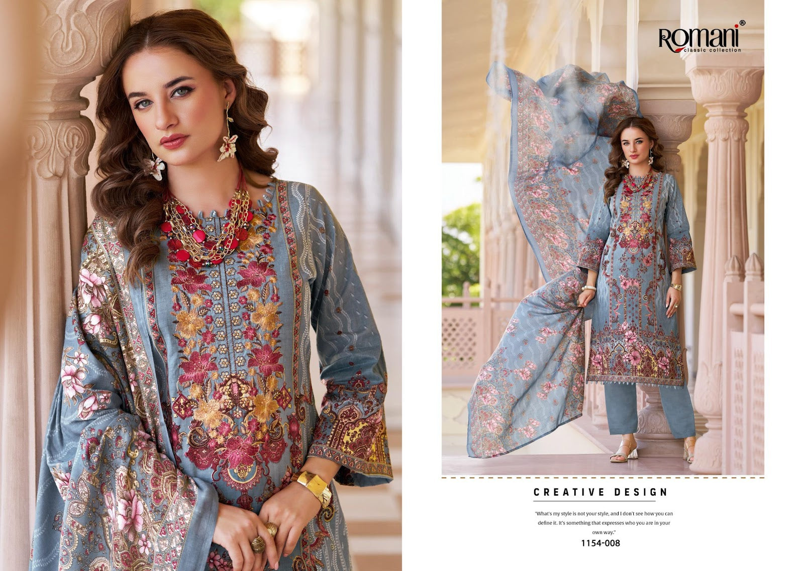 Aarzu Vol 34 Romani Mix Cotton Karachi Salwar Suits Exporter India