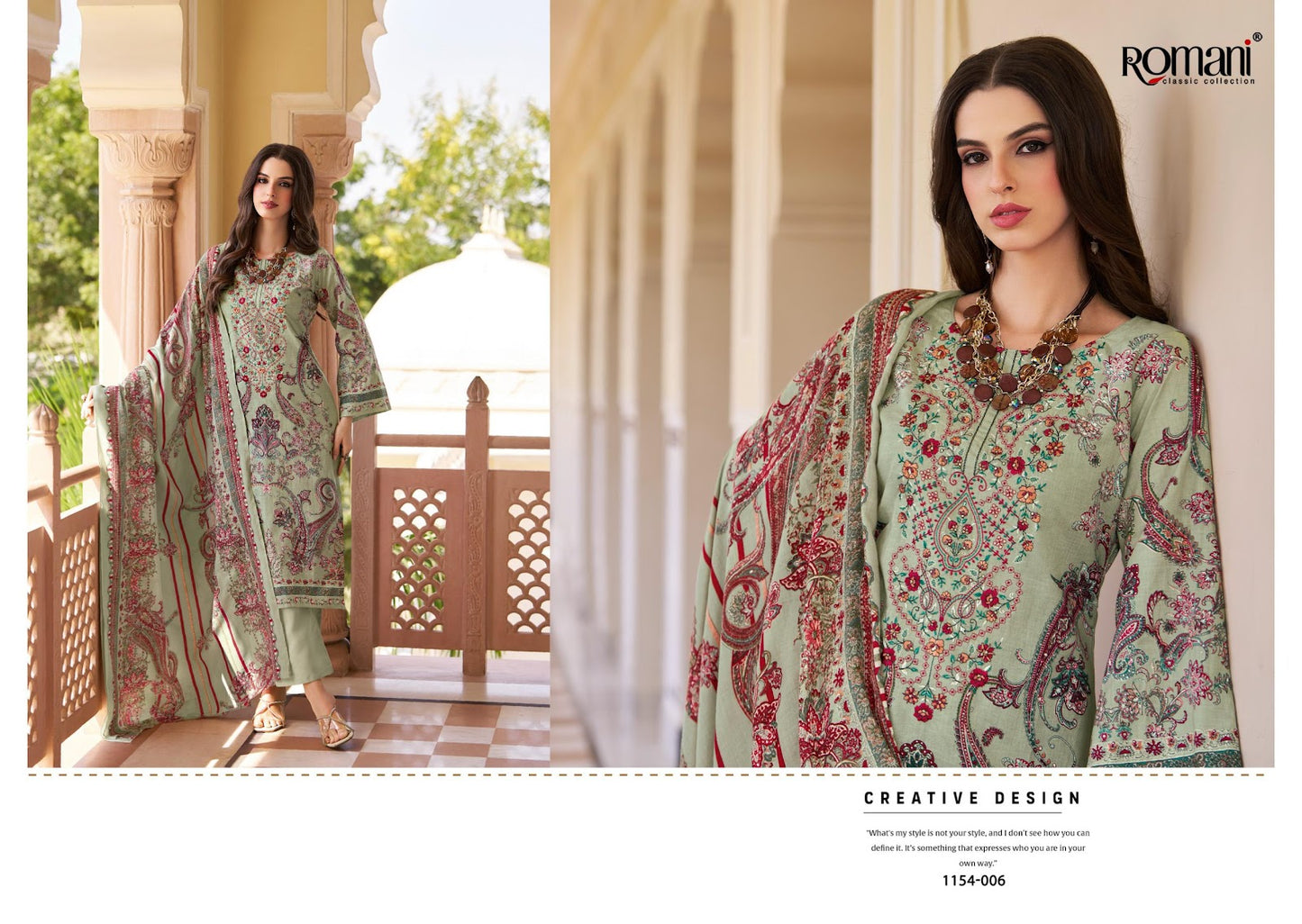 Aarzu Vol 34 Romani Mix Cotton Karachi Salwar Suits Exporter India