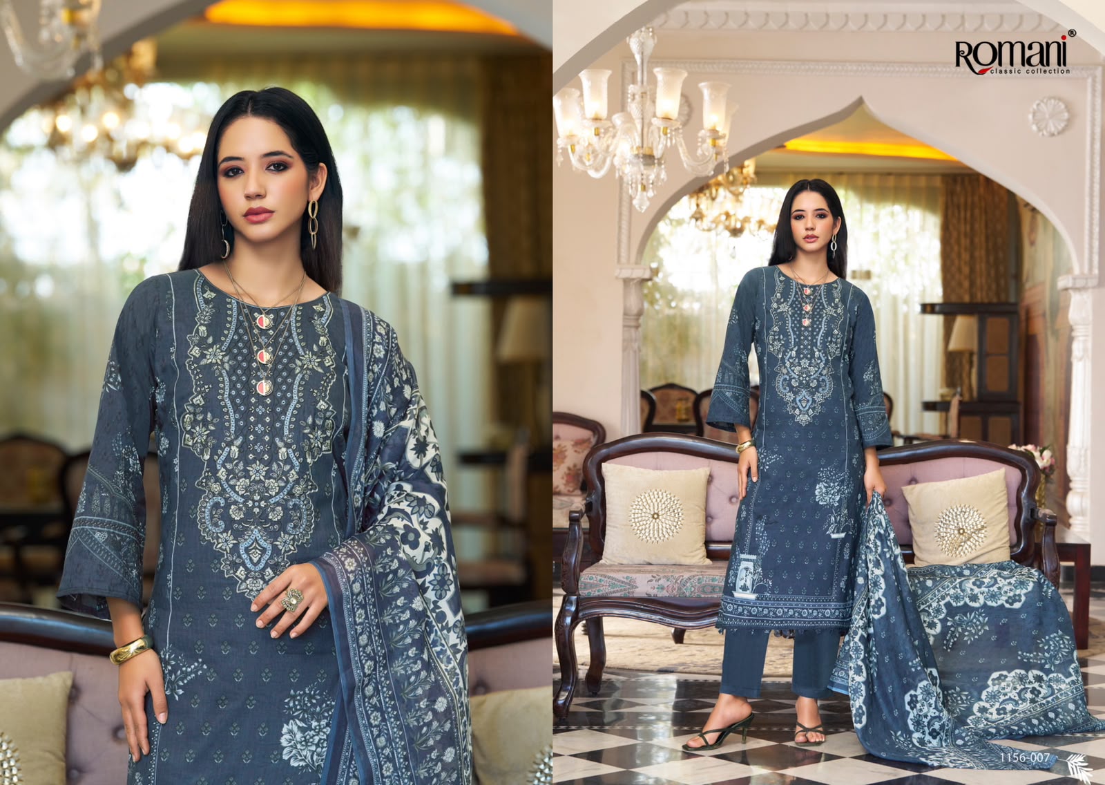 Aarzu Vol 35 Romani Mix Cotton Karachi Salwar Suits Manufacturer India