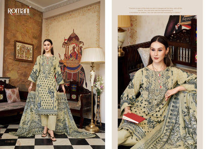 Aarzu Vol 35 Romani Mix Cotton Karachi Salwar Suits Manufacturer India