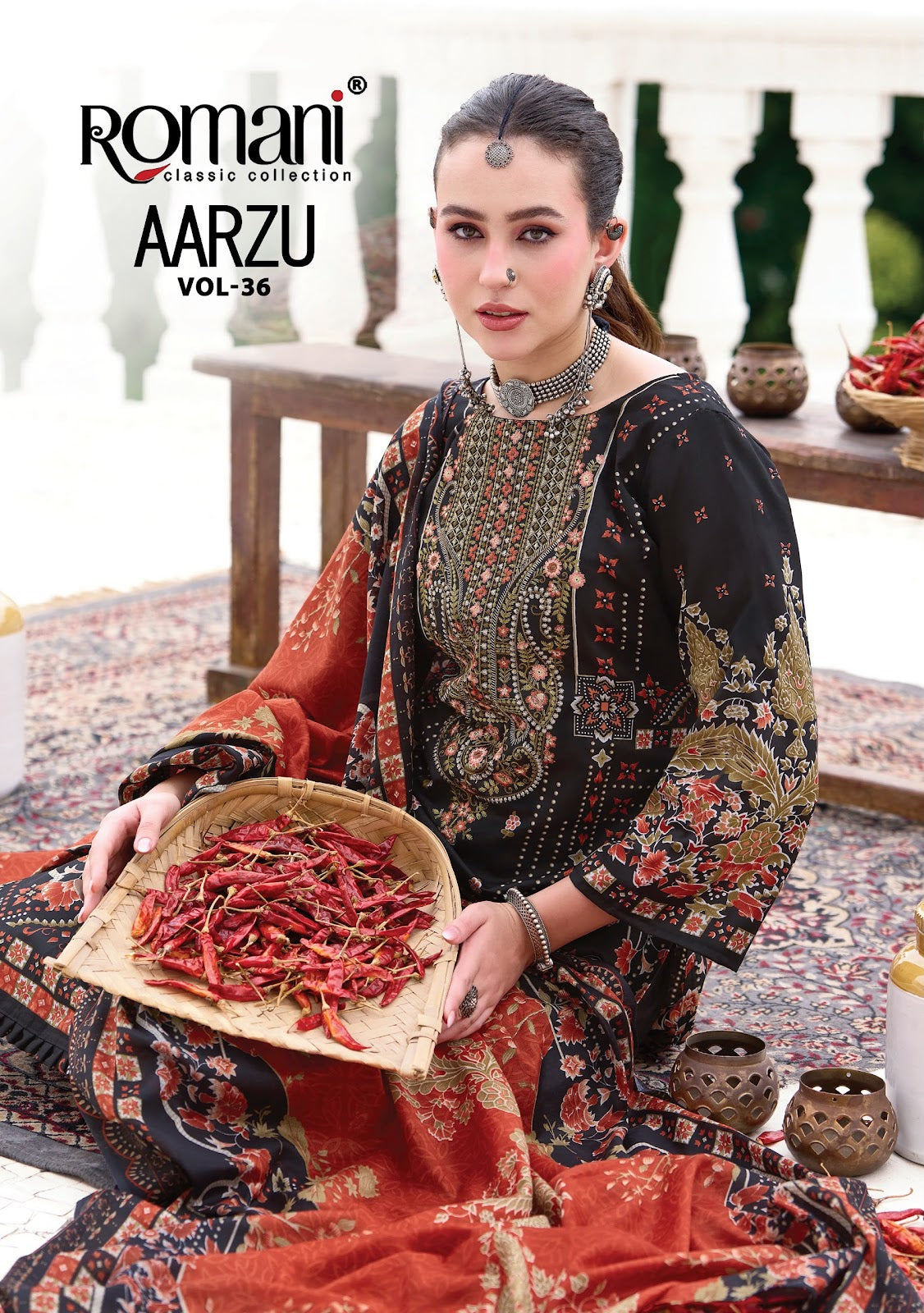 Aarzu Vol 36 Romani Soft Cotton Karachi Salwar Suits Manufacturer Ahmedabad