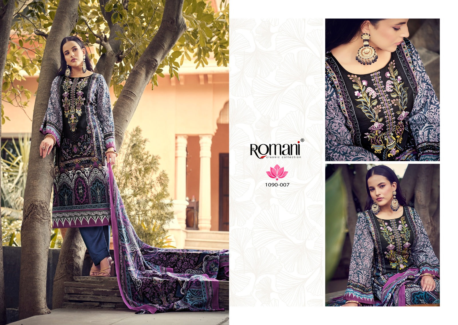 Aarzu Vol 7 Romani Cotton Karachi Salwar Suits Exporter