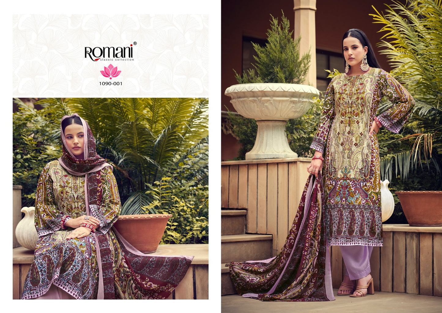 Aarzu Vol 7 Romani Cotton Karachi Salwar Suits Exporter