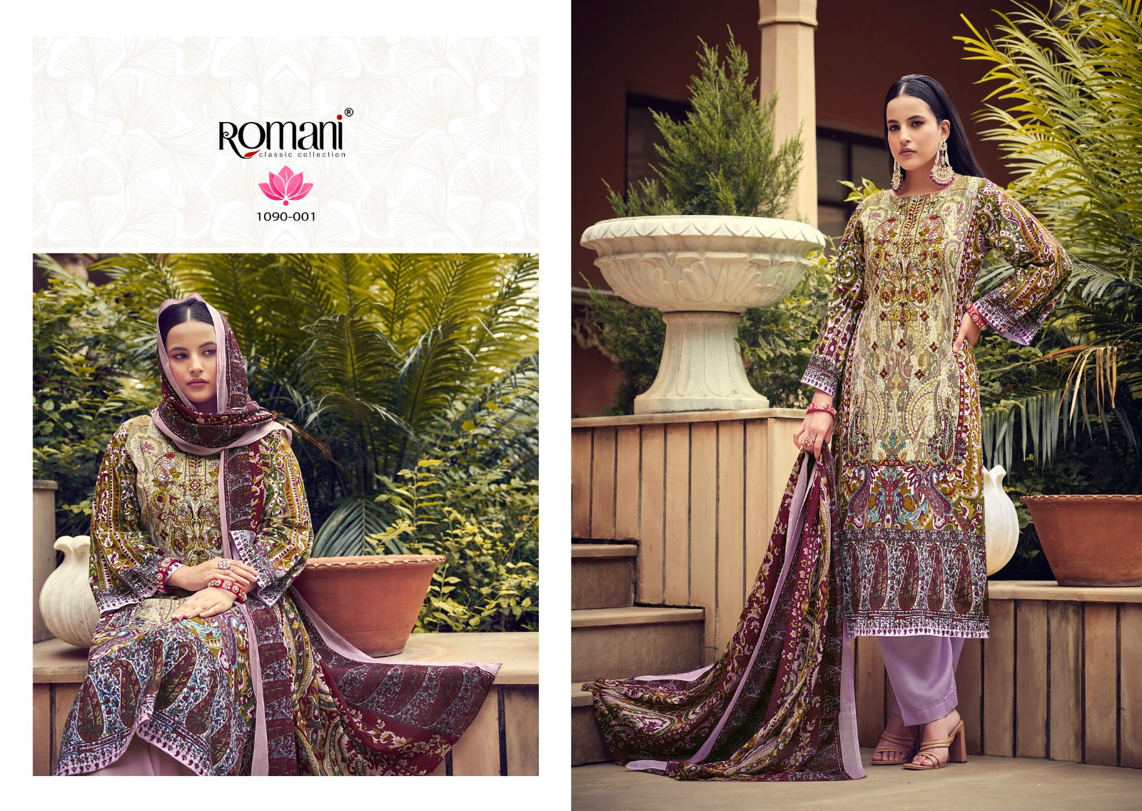 Aarzu Vol 7 Romani Cotton Karachi Salwar Suits Exporter