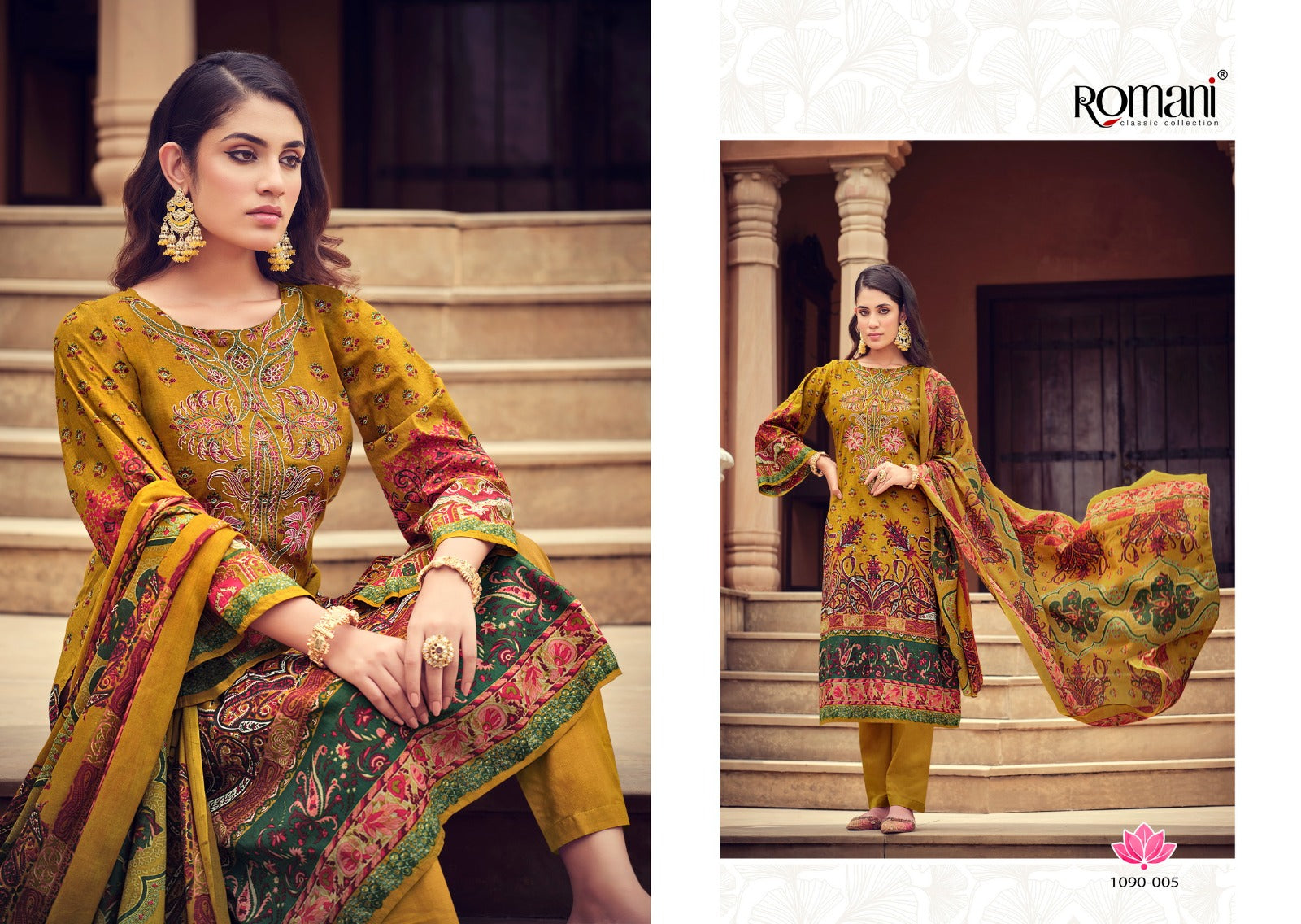 Aarzu Vol 7 Romani Cotton Karachi Salwar Suits Exporter