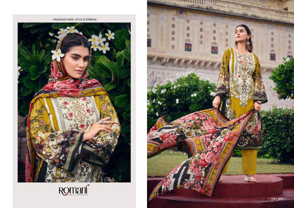 Aarzu Vol 8 Romani Cotton Karachi Salwar Suits Wholesaler India