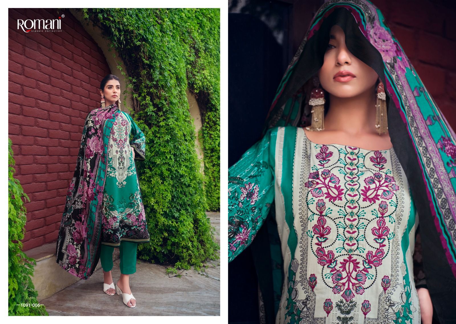 Aarzu Vol 8 Romani Cotton Karachi Salwar Suits Wholesaler India