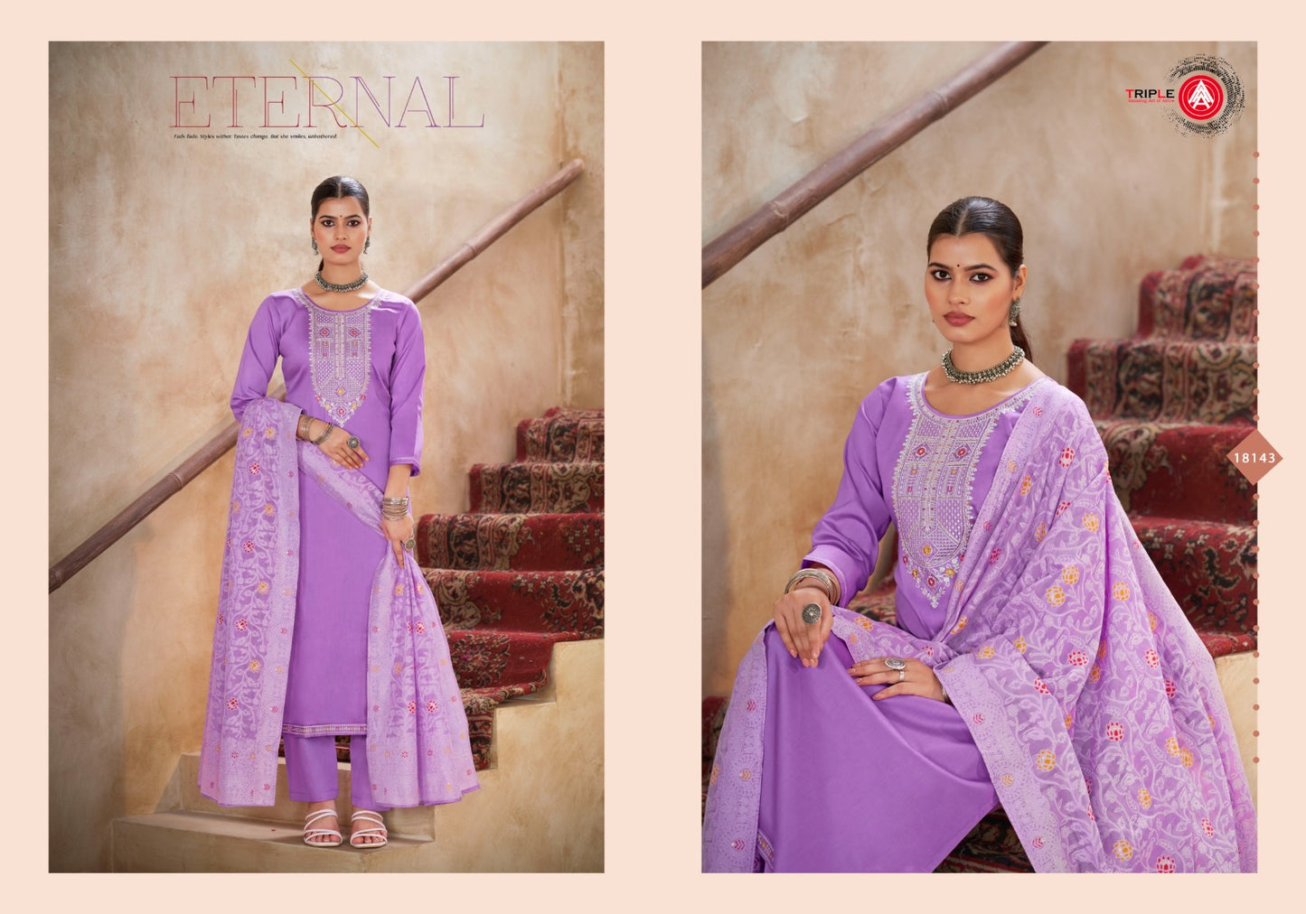 Aas Edition 1 Triple Aaa Jam Cotton Pant Style Suits Wholesale