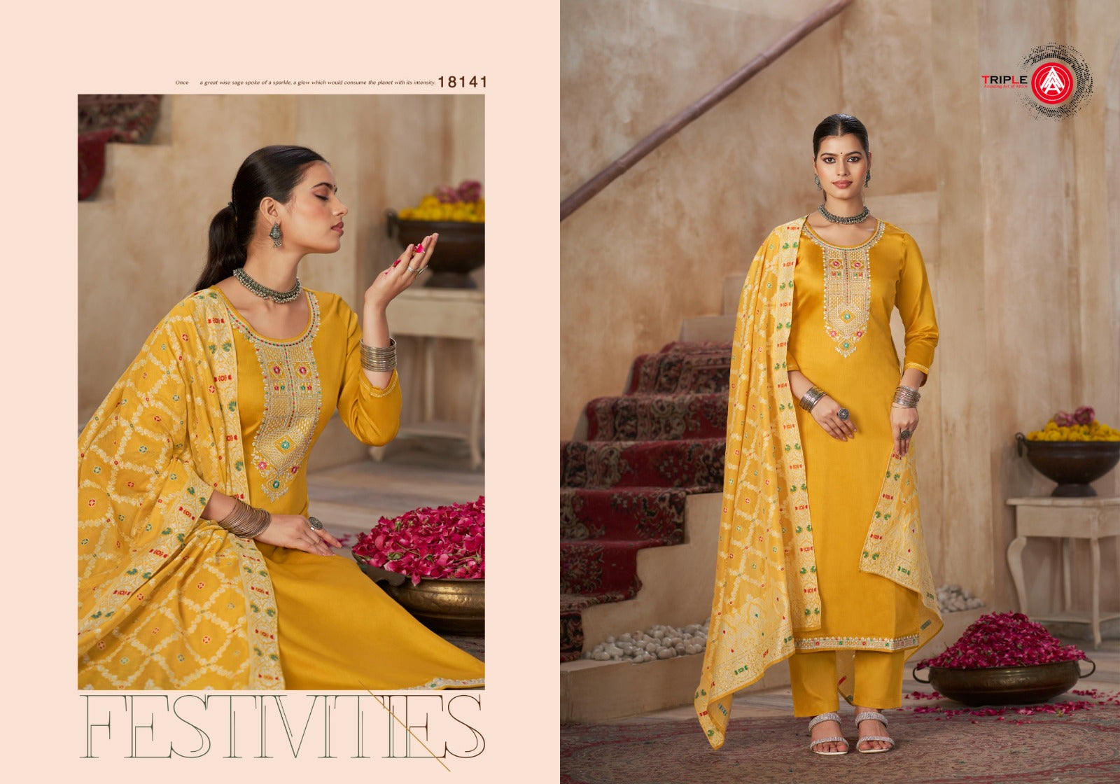 Aas Edition 1 Triple Aaa Jam Cotton Pant Style Suits Wholesale