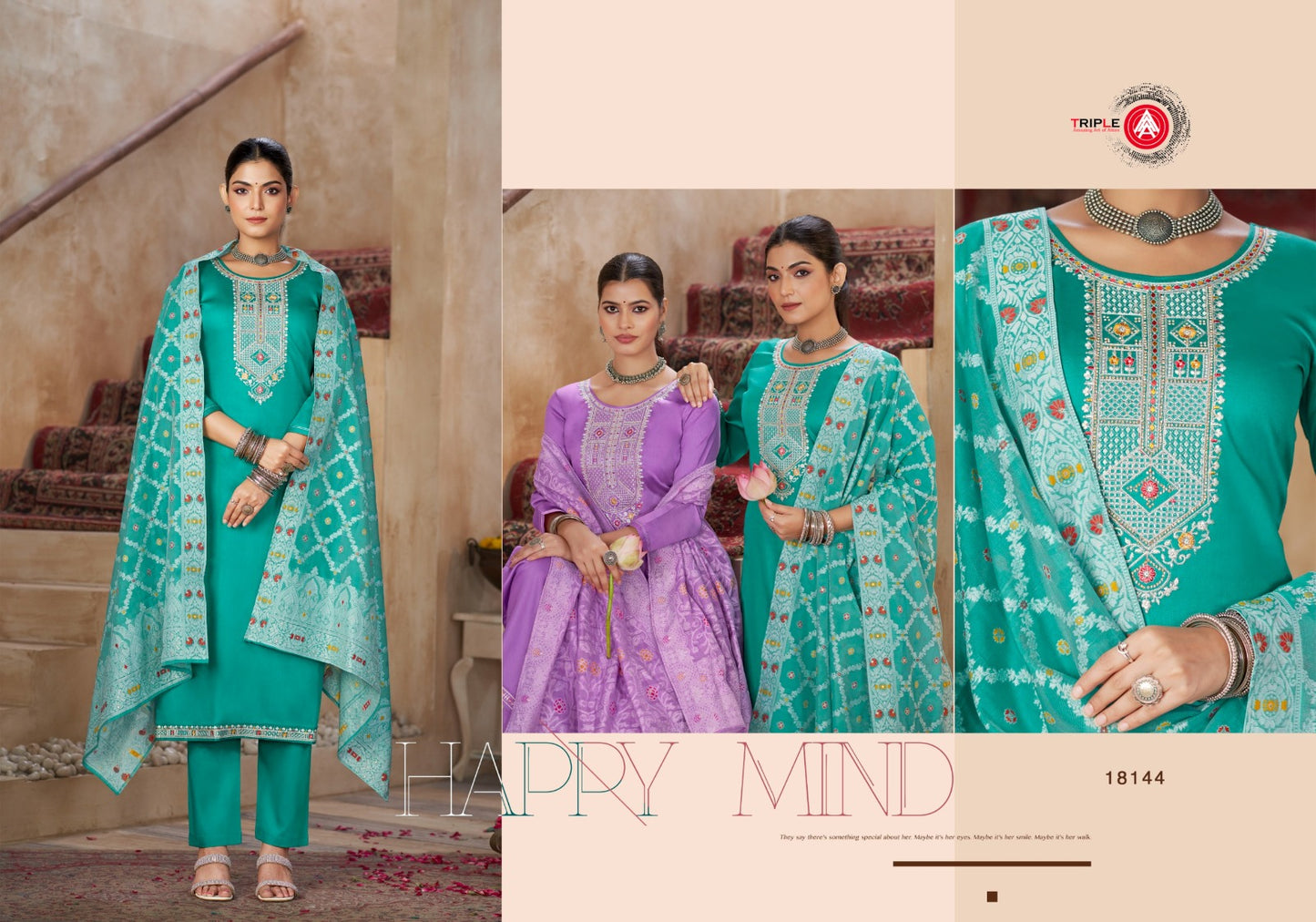 Aas Edition 1 Triple Aaa Jam Cotton Pant Style Suits Wholesale