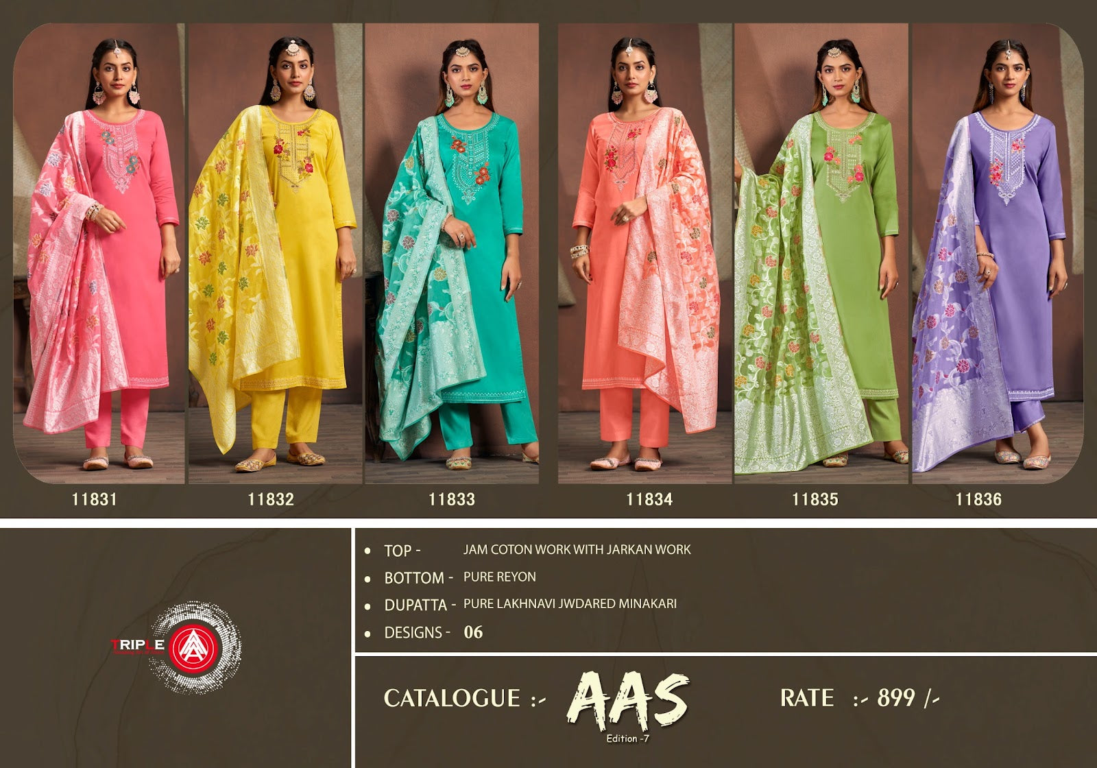 Aas Edition 7 Triple Aaa Jam Silk Pant Style Suits Supplier