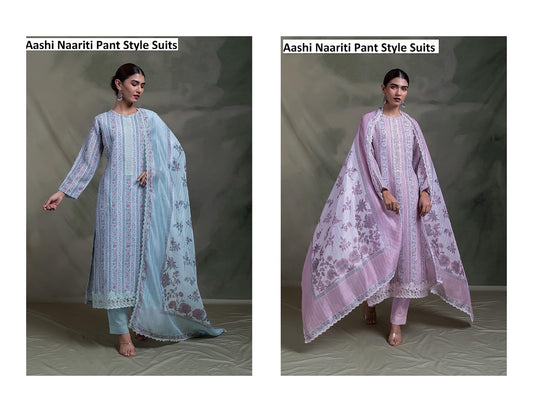 Aashi Naariti Linen Pant Style Suits Manufacturer Gujarat