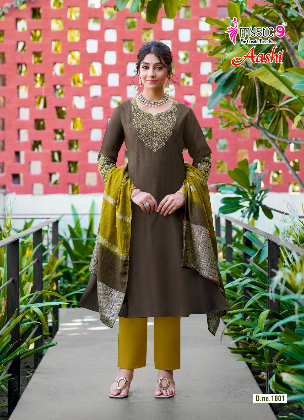 Aashi Vol 1 Rakshabandhan Special Mystic 9 Vertican Readymade Anarkali Suits Supplier